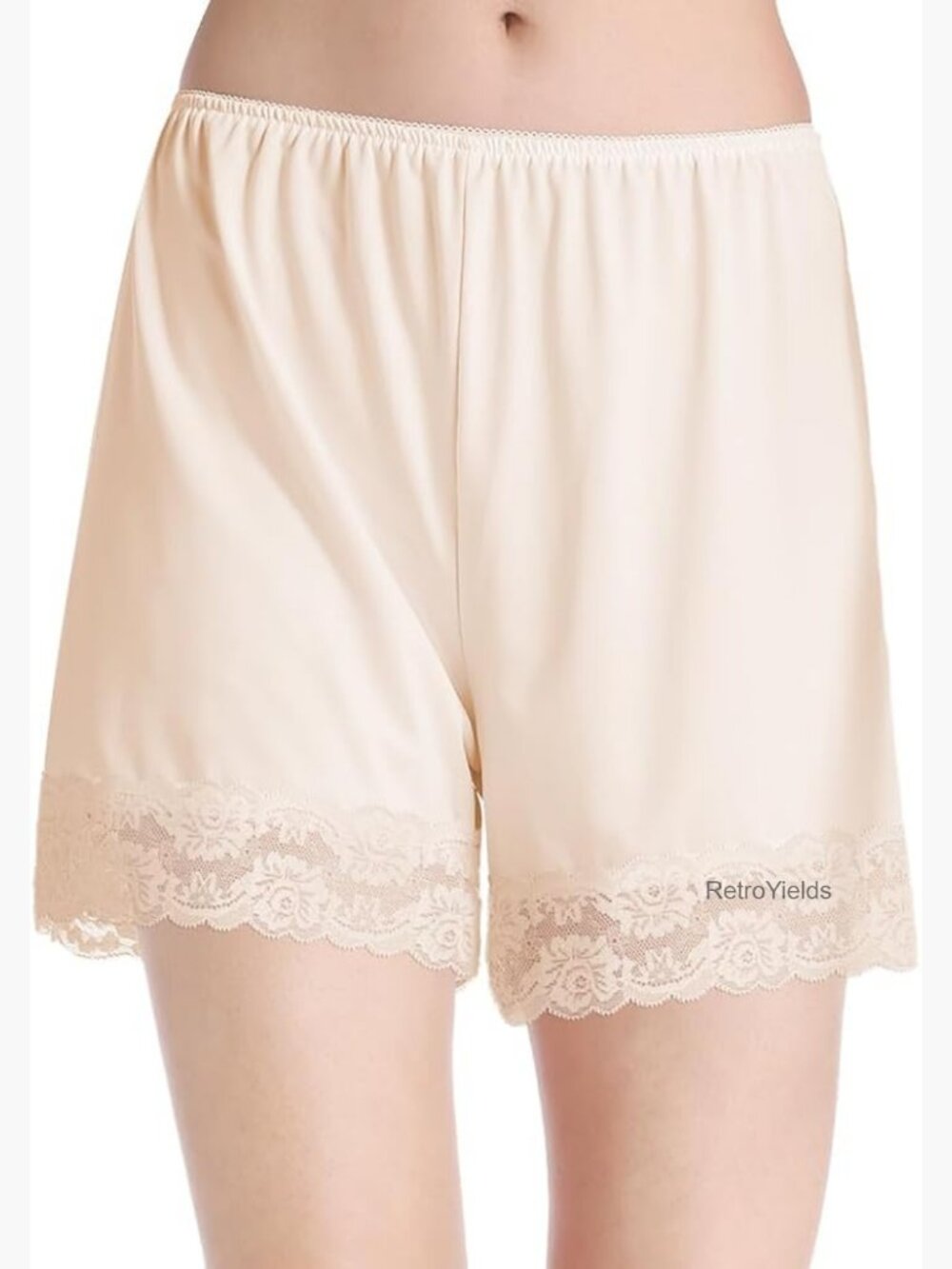 Women's Non-Cling Half Slip Shorts Anti-Chafing Culotte Lace Under Dress